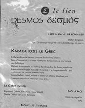 Image de Revue Desmos-le Lien N.48 - Karaguiozis Le Grec