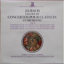 Εικόνα της J.S. Bach*, Robert Veyron-Lacroix, Orchestre De Chambre Jean-François Paillard – Les Douze Concertos Pour Clavecin Et Orchestre Vol.II LP