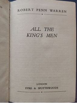 All the King's Men (fist english edition)